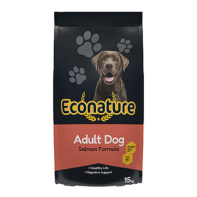 Econature Plus - Econature Plus Yetişkin Kuru Köpek Maması - Somonlu - 15 KG
