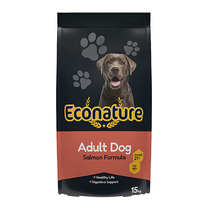 Econature Plus Yetişkin Kuru Köpek Maması - Somonlu - 15 KG