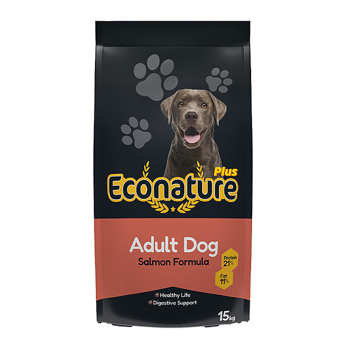 Econature Plus Yetişkin Kuru Köpek Maması - Somonlu - 15 Kg - 1