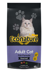 Econature Plus - Econature Plus Yetişkin Gurme Kuru Kedi Maması (Adult Cat) Balıklı 15 KG