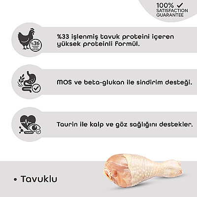 Econature Plus Yetişkin Kuru Kedi Maması (Adult Cat) Tavuk Etli - 15 KG - 3