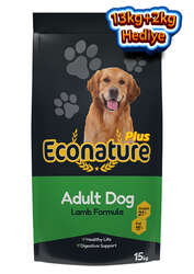 Econature Plus Yetişkin Kuru Köpek Maması (Adult Dog) - Kuzu Etli - 13+2 kg Hediye - Thumbnail