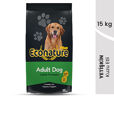 Econature Plus Yetişkin Kuru Köpek Maması (Adult Dog) - Kuzu Etli - 15 Kg (1)