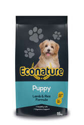 Econature Yavru Kuru Köpek Maması (Puppy) - Kuzu Etli ve Pirinçli - 15kg - Thumbnail
