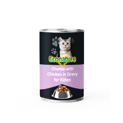 Econature Yavru Yaş Kedi Maması (Kitten) Tavuk Etli 400GR