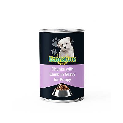 Econature Yavru Yaş Köpek Maması (Puppy) Kuzu Etli 400GR