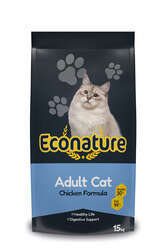 Econature Yetişkin Kuru Kedi Maması (Adult Cat) - Tavuk Etli - 15 kg - Thumbnail