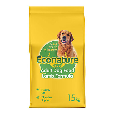 Econature Yetişkin Kuru Köpek Maması (Adult Dog) (Sarı Ambalaj) - Kuzu Etli - 15kg (1)