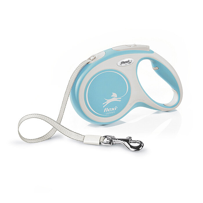 Flexi New Comfort M Beden Açık Mavi 5MT Şerit Tasma - 1