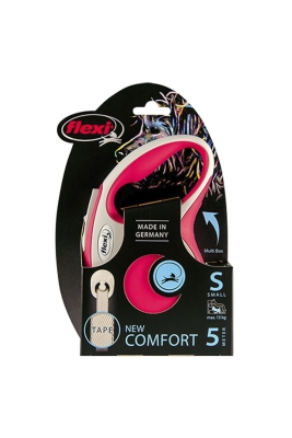 FLEXI - Flexi New Comfort S Beden Kırmızı 5MT Şerit Tasma