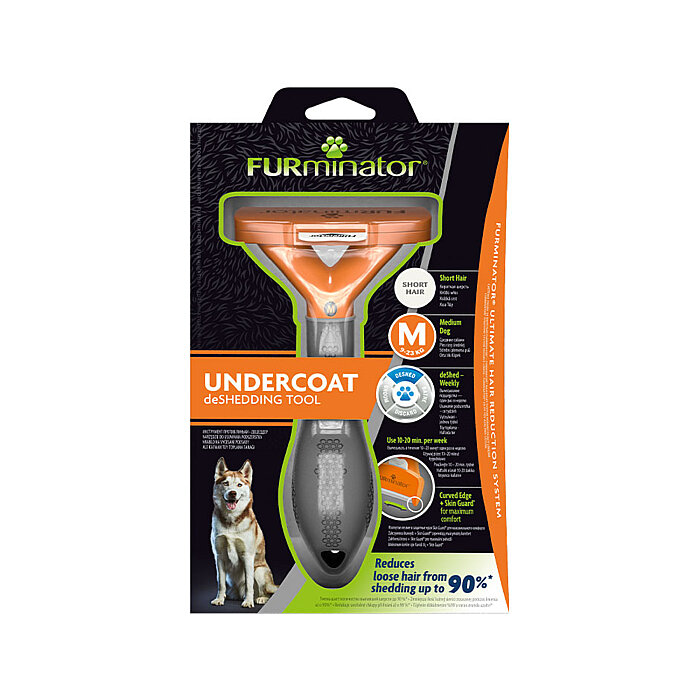 Furminator Köpek Tarağı - Kısa Tüylü Orta Irk Köpekler için - M - 1