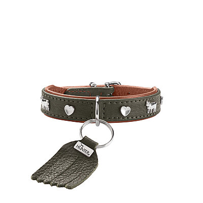 Hunter Köpek Boyun Tasması München Yeşil Taba 27/XXS-XS (1)