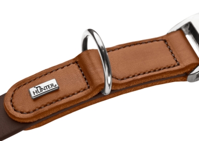 Hunter Köpek Boyun Tasması Wolmar Alu-Strong Kahve Taba 40-55/L - Thumbnail
