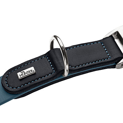 Hunter Köpek Boyun Tasması Wolmar Alu-Strong Mavi Siyah 40-55/L - 4