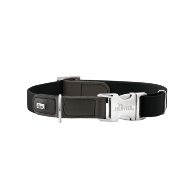 Hunter Köpek Boyun Tasması Wolmar Alu-Strong Siyah Gri 30-45/M - 1