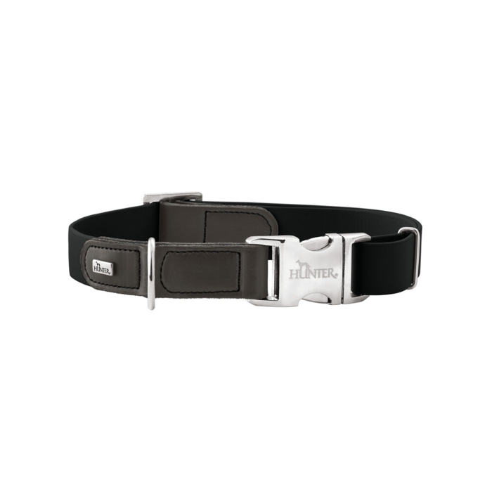 Hunter Köpek Boyun Tasması Wolmar Alu-Strong Siyah Gri 30-45/M - 1
