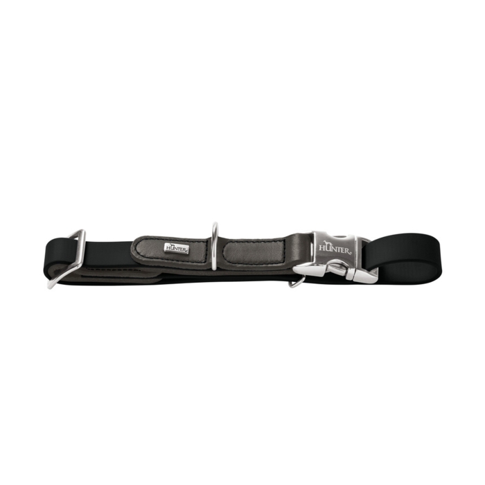 Hunter Köpek Boyun Tasması Wolmar Alu-Strong Siyah Gri 30-45/M - 2