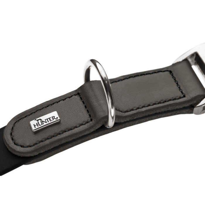 Hunter Köpek Boyun Tasması Wolmar Alu-Strong Siyah Gri 30-45/M - 4