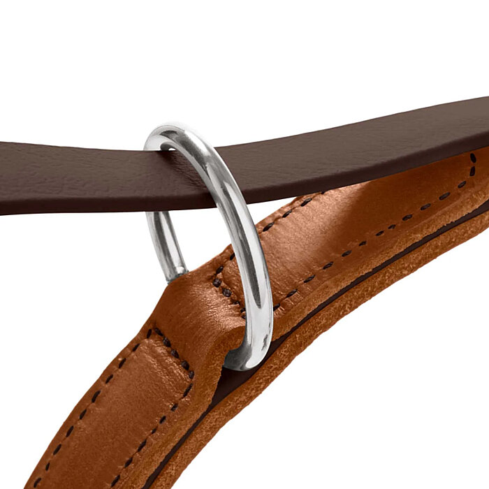 Hunter Köpek Gezdirme Kayışı BioThane® x leather Kahve Taba - 2