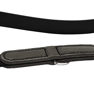 Hunter Köpek Gezdirme Kayışı BioThane® x leather Siyah Gri - 3