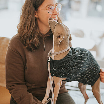 Hunter Köpek Gezdirme Kayışı  Soho Round Mini Gri 6/140 - 4