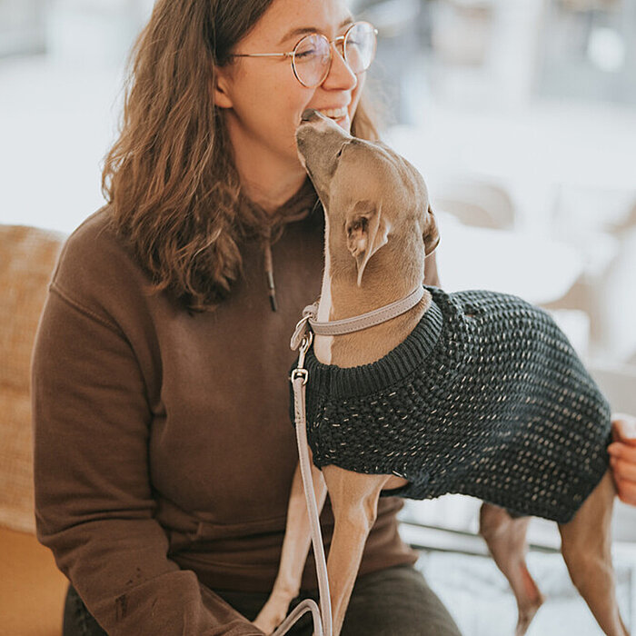 Hunter Köpek Gezdirme Kayışı  Soho Round Mini Gri 6/140 - 4