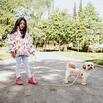 Hunter Köpek Gezdirme Kayışı  Soho Round Mini Pembe 6/140 - 6
