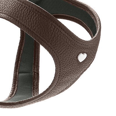 Hunter Köpek Göğüs Tasması Harness Love Kahve 37-40/XS-S - 3