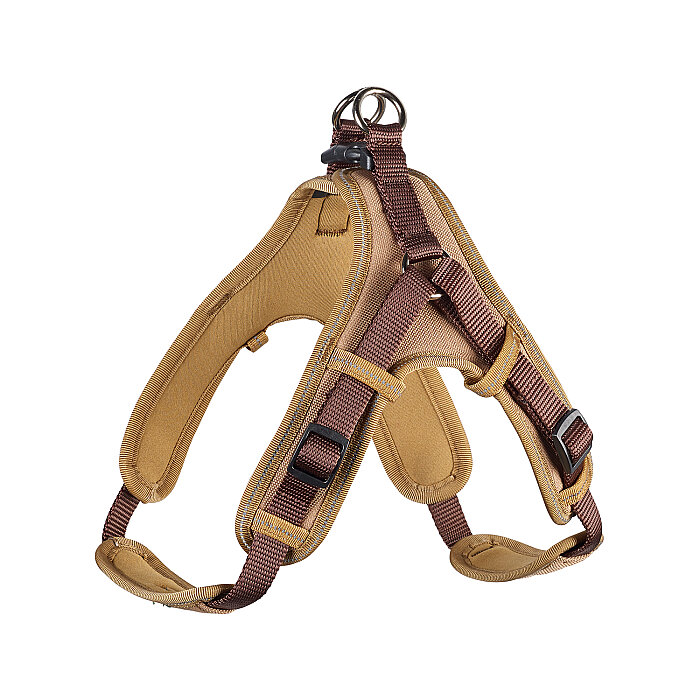 Hunter Köpek Göğüs Tasması Harness Neoprene VQ Kahve Karamel 55-70/M - 1