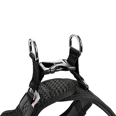 Hunter Köpek Göğüs Tasması Hilo Comfort Gri Siyah S (1)