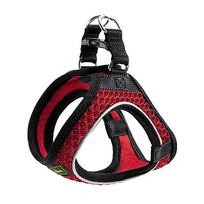 Hunter Köpek Göğüs Tasması Hilo Comfort Kırmızı Siyah S