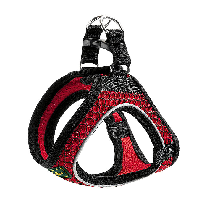 Hunter Köpek Göğüs Tasması Hilo Comfort Kırmızı Siyah S - 1