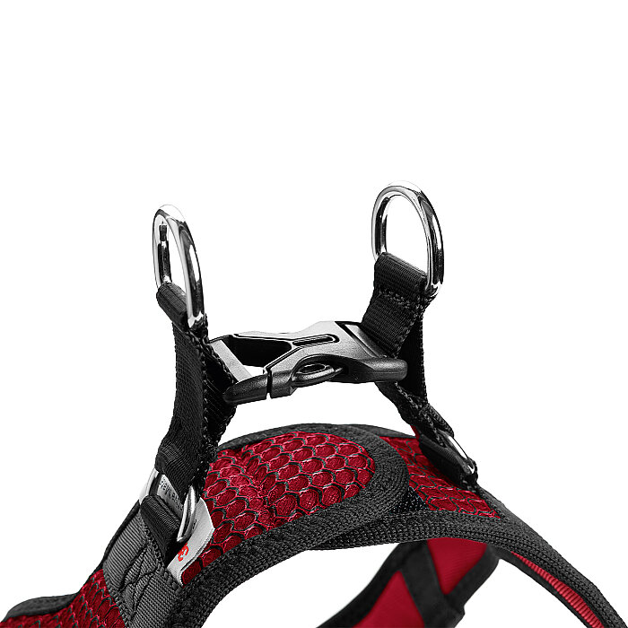Hunter Köpek Göğüs Tasması Hilo Comfort Kırmızı Siyah S-M - 3
