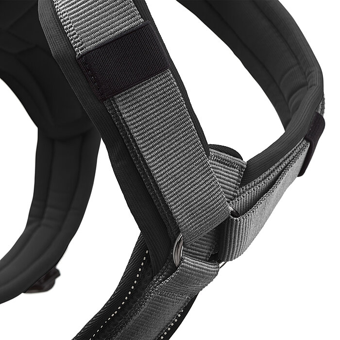 Hunter Köpek Göğüs Tasması Maldon Up Siyah Gri 37-53/XS-S - 3