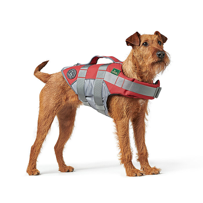 Hunter Köpek Yüzme Yeleği Kırmızı Gri S - 2
