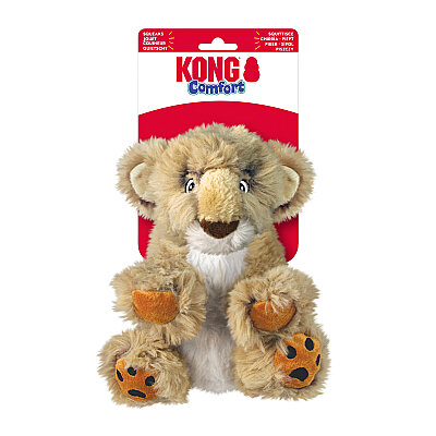 KONG Comfort Kiddos Aslan Şeklinde Peluş Köpek Oyuncağı L - 1