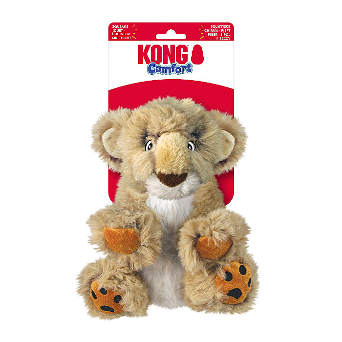 KONG Comfort Kiddos Aslan Şeklinde Peluş Köpek Oyuncağı L - 1