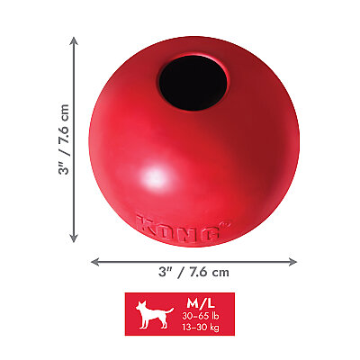 KONG Delikli Top Şeklinde Çok Amaçlı Köpek Oyuncağı M/L - 2