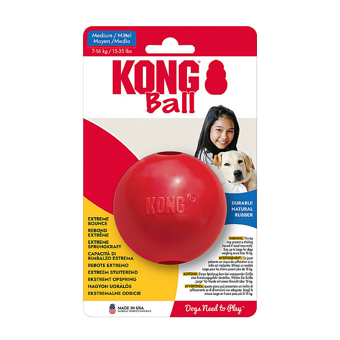 KONG Delikli Top Şeklinde Çok Amaçlı Köpek Oyuncağı M/L - 1