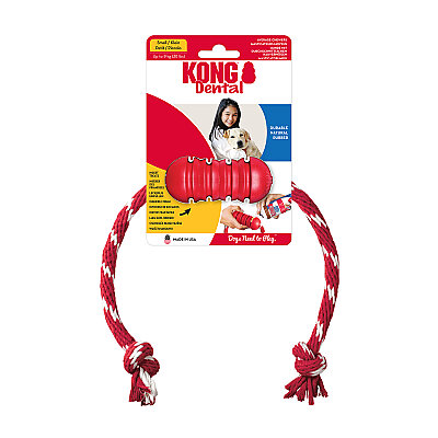 KONG Dental Diş Temizliği Sağlayan İp Sallantılı Köpek Oyuncağı S