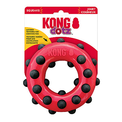 KONG Dotz Circle Halka Şeklinde Köpek Oyuncağı L - 1