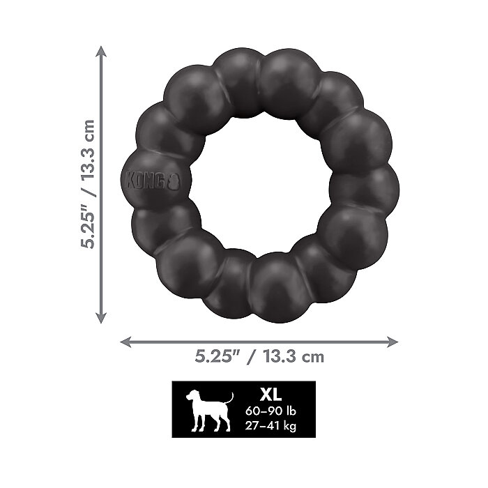 KONG Extreme Yüzük Şeklinde Köpek Oyuncağı Ultra Sert XL - 2