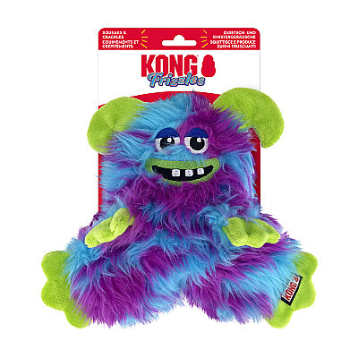 KONG Frizzles Razzle Sevimli Canavar Sesli Peluş Köpek Oyuncağı M
