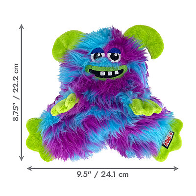KONG Frizzles Razzle Sevimli Canavar Sesli Peluş Köpek Oyuncağı M - 3