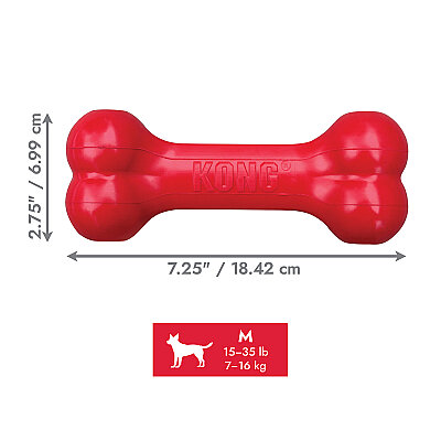 KONG Goodie Bone Kemik Şeklinde Çok Amaçlı Köpek Oyuncağı M - 2