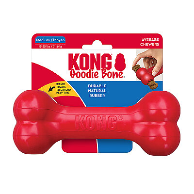 KONG Goodie Bone Kemik Şeklinde Çok Amaçlı Köpek Oyuncağı M - 1