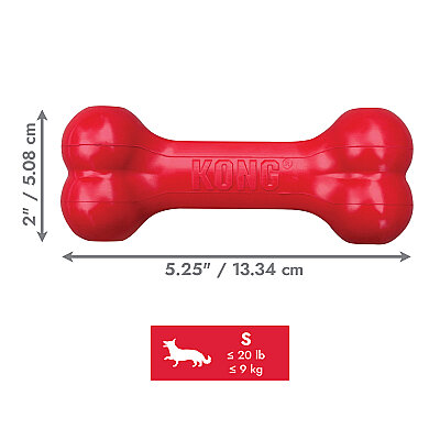 KONG Goodie Bone Kemik Şeklinde Çok Amaçlı Köpek Oyuncağı S (1)