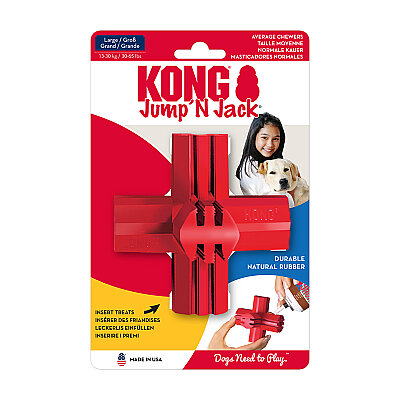 KONG Jump'N Jack Köpekler için Çok Amaçlı Isırma Oyuncağı L - 1