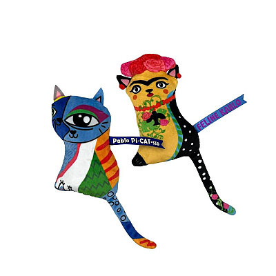 KONG Kedi Peluş Artz Kahlo / Picasso 2li (1)