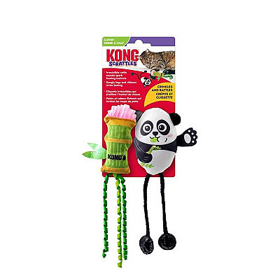 KONG Kedi Peluş Scrattles Panda 2li